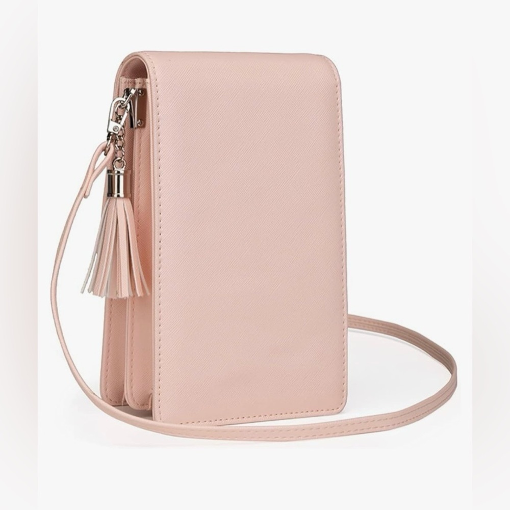 Pink Crossbody Cell Phone Purse View 4